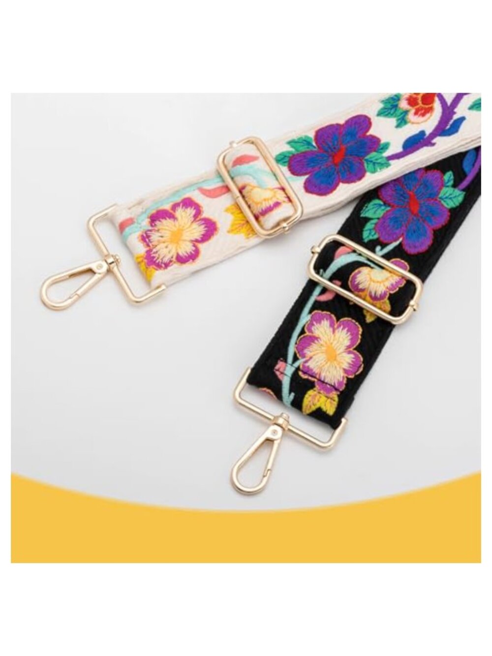 Canvas Purse Straps Replacement Adjustable Crossbody Bag Strap 2 Inch Wide - Picture 4 of 4